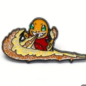 Charmander Nike Inspired‎ Pokemon Enamel Pin Badge Brooch Collectible Cartoon